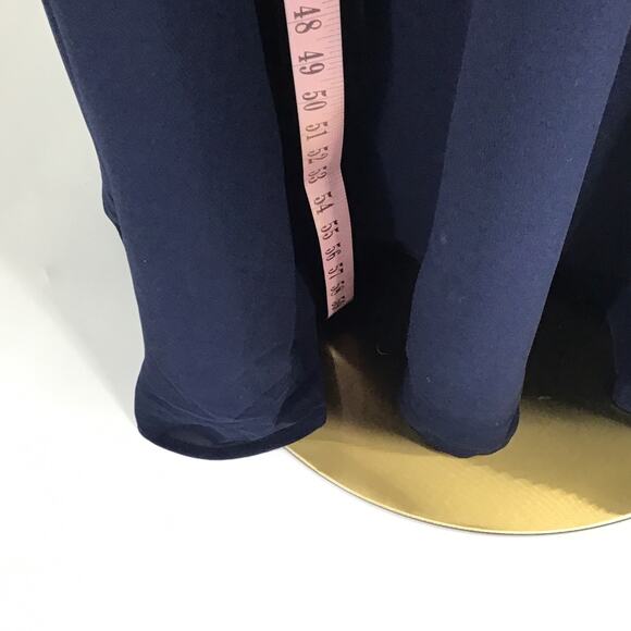 LULU'S S Blue All My Life V-Neck Side Slit Long Puff Sleeve Maxi Dress NEW B102 - Picture 5 of 10